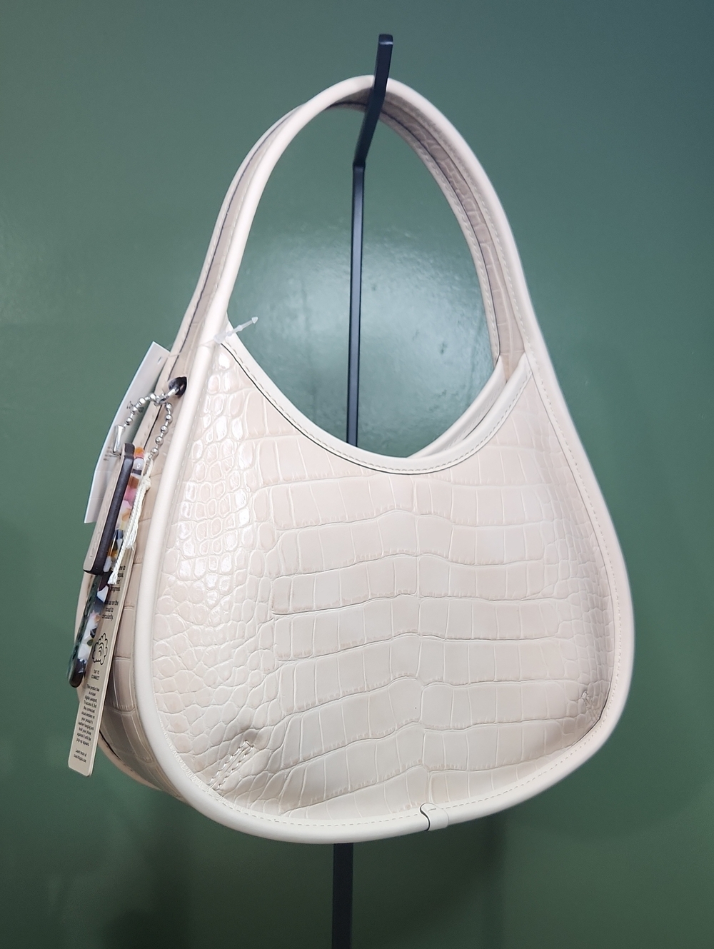 Coachtopia Ergo Croc-Embossed Leather Shoulder Bag NWT